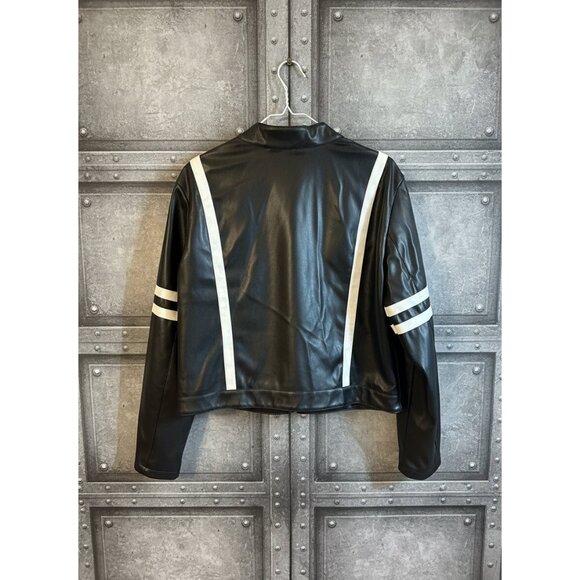 Refuge Moto Style Faux Leather Jacket - Picture 4 of 5